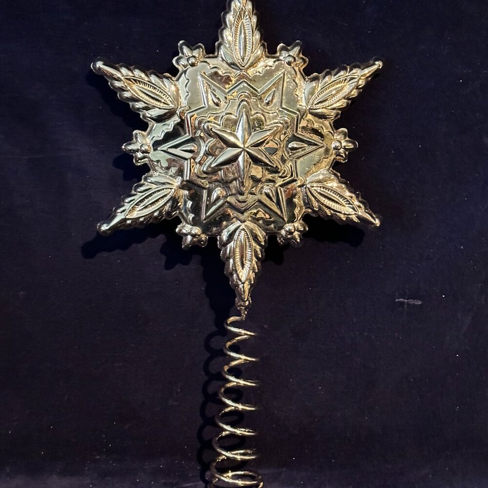 Vintage Gorham Snowflake Tree Topper